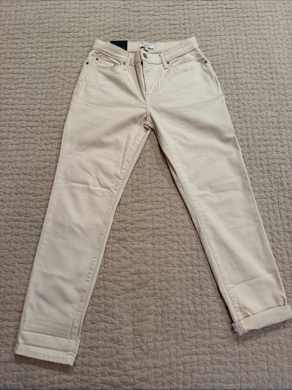 Banana Republic Cream Girlfriend Jeans